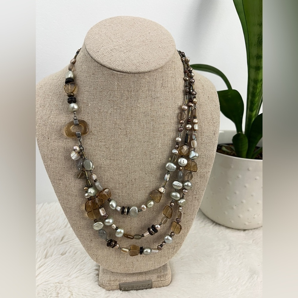 SILPADA Sterling silver triple strand necklace